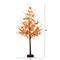 5ft. Pre-Lit Autumn Maple Artificial Fall Tree with Berries and 96 Warm White LED Lights